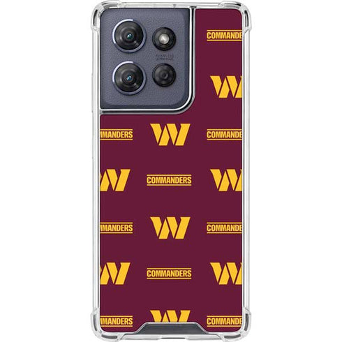 NFL Washington Commanders Blitz Series Moto G Play 5G (2025) Clear Case